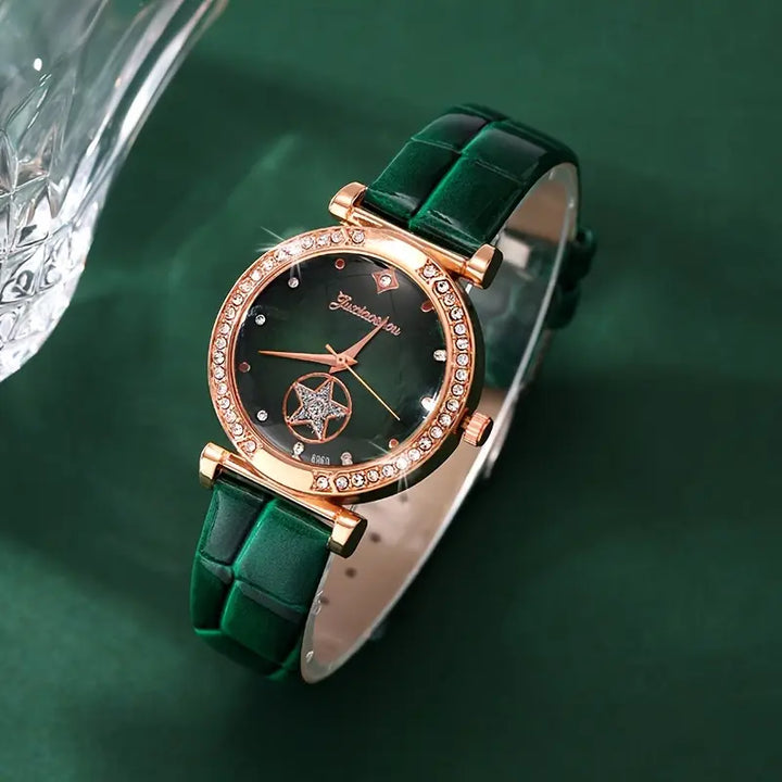 Papuošalų rinkinys Verdantra Timecourt | Auksinė spalva