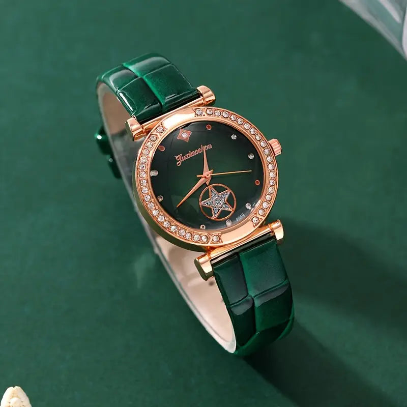 Papuošalų rinkinys Verdantra Timecourt | Auksinė spalva