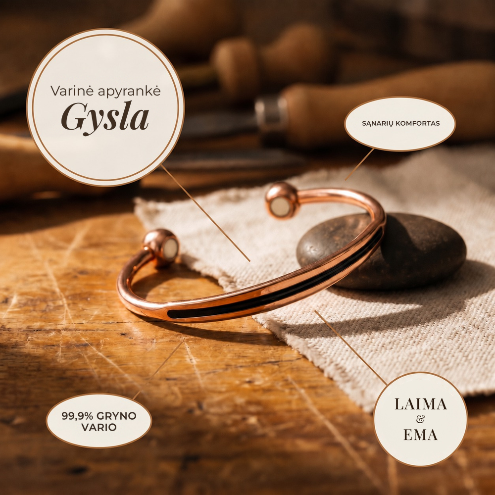 Varinė apyrankė Gysla